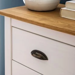 Maison Belfort Commode Rivery I - Pin massif - Blanc -Commodes Soldes 1000187580 201111 14522800031 DETAILS P000000001000187580