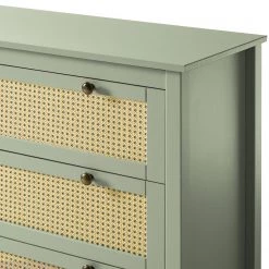 Maison Belfort Commode Belleria I - Pin massif - Vert olive clair -Commodes Soldes 1000187584 200205 11113400104 DETAILS P000000001000187584