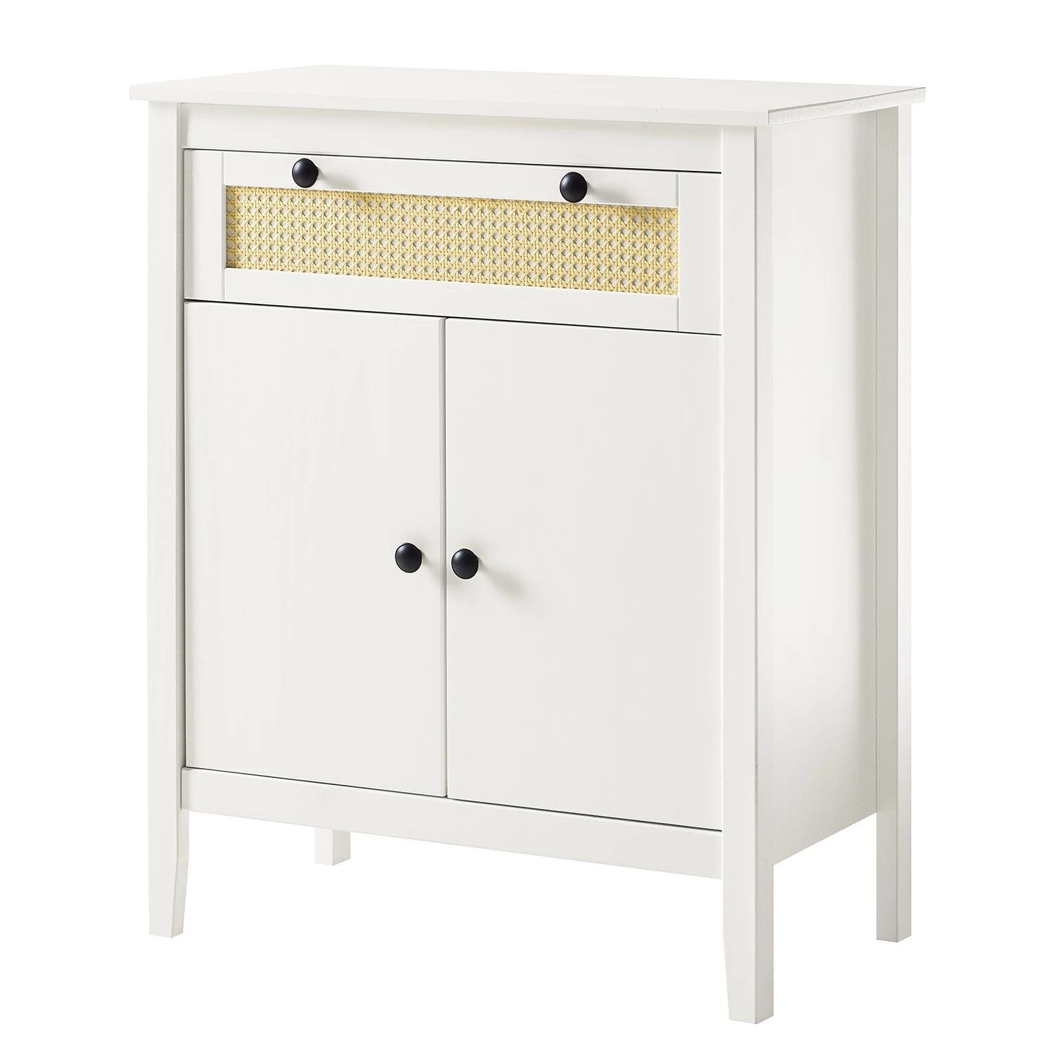 Maison Belfort Commode Belleria III - Pin massif - Blanc 1 Maison Belfort Commode Belleria III - Pin massif - Blanc