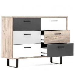 Norrwood Commode Brookton II - Multicolore / Imitation chêne -Commodes Soldes 1000202440 200124 09541800096 DETAILS P000000001000202440