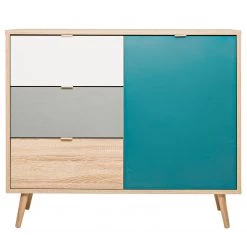 Norrwood Commode Bibury II - Multicolore / Imitation chêne Sonoma -Commodes Soldes 1000202458 200124 09542400131 DETAILS P000000001000202458