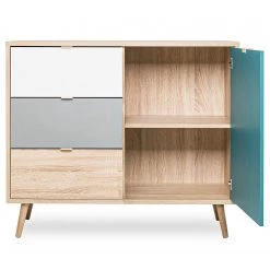 Norrwood Commode Bibury II - Multicolore / Imitation chêne Sonoma -Commodes Soldes 1000202458 200124 09542400132 DETAILS P000000001000202458