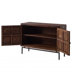 Wolf-Möbel Buffet Carving - Acacia massif / Métal - Acacia / Noir 25 Wolf-Möbel Buffet Carving - Acacia massif / Métal - Acacia / Noir -Commodes Soldes 1000202474 201008 14583000002 DETAILS P000000001000202474