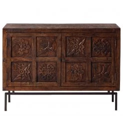 Wolf-Möbel Buffet Carving - Acacia massif / Métal - Acacia / Noir 26 Wolf-Möbel Buffet Carving - Acacia massif / Métal - Acacia / Noir -Commodes Soldes 1000202474 201008 14583000003 DETAILS P000000001000202474