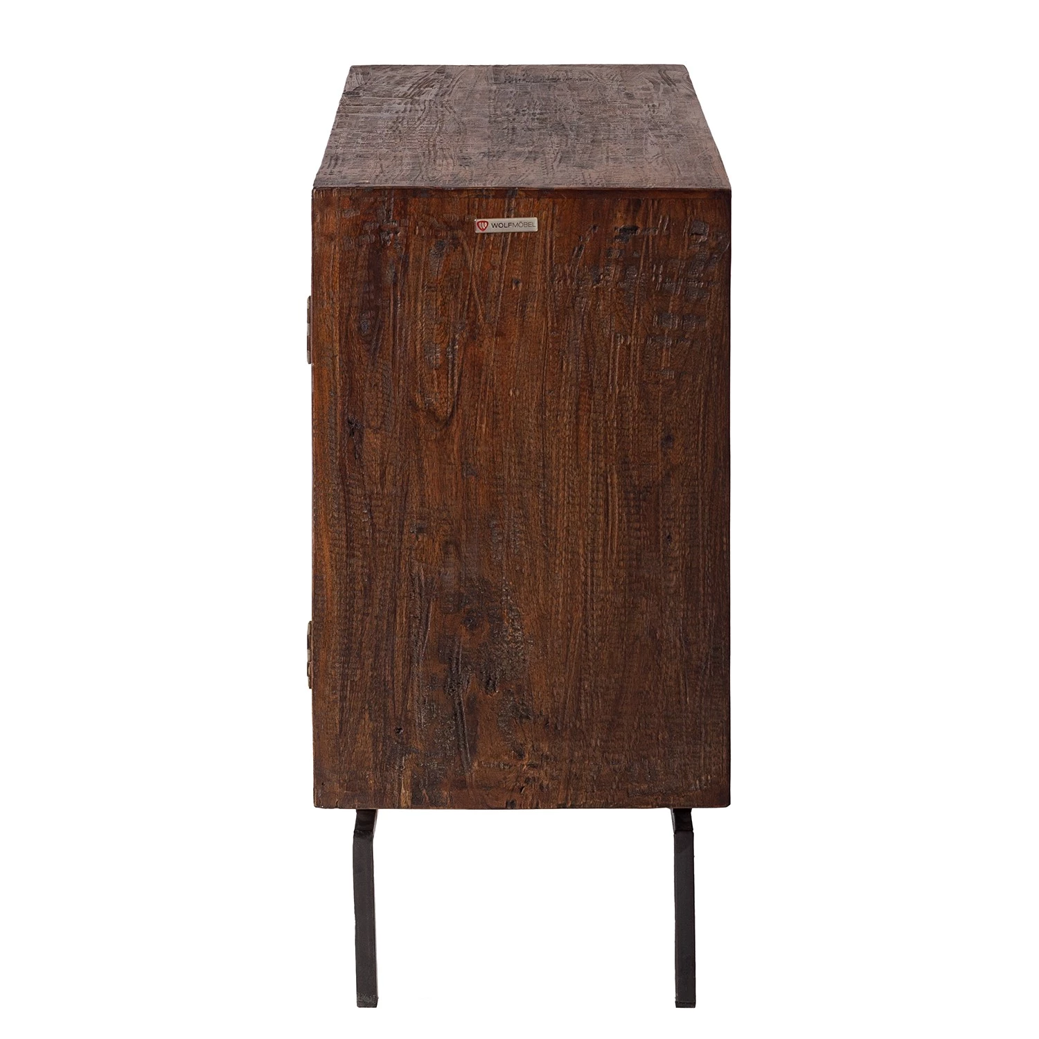 Wolf-Möbel Buffet Carving - Acacia massif / Métal - Acacia / Noir 7 Wolf-Möbel Buffet Carving - Acacia massif / Métal - Acacia / Noir – Image 7