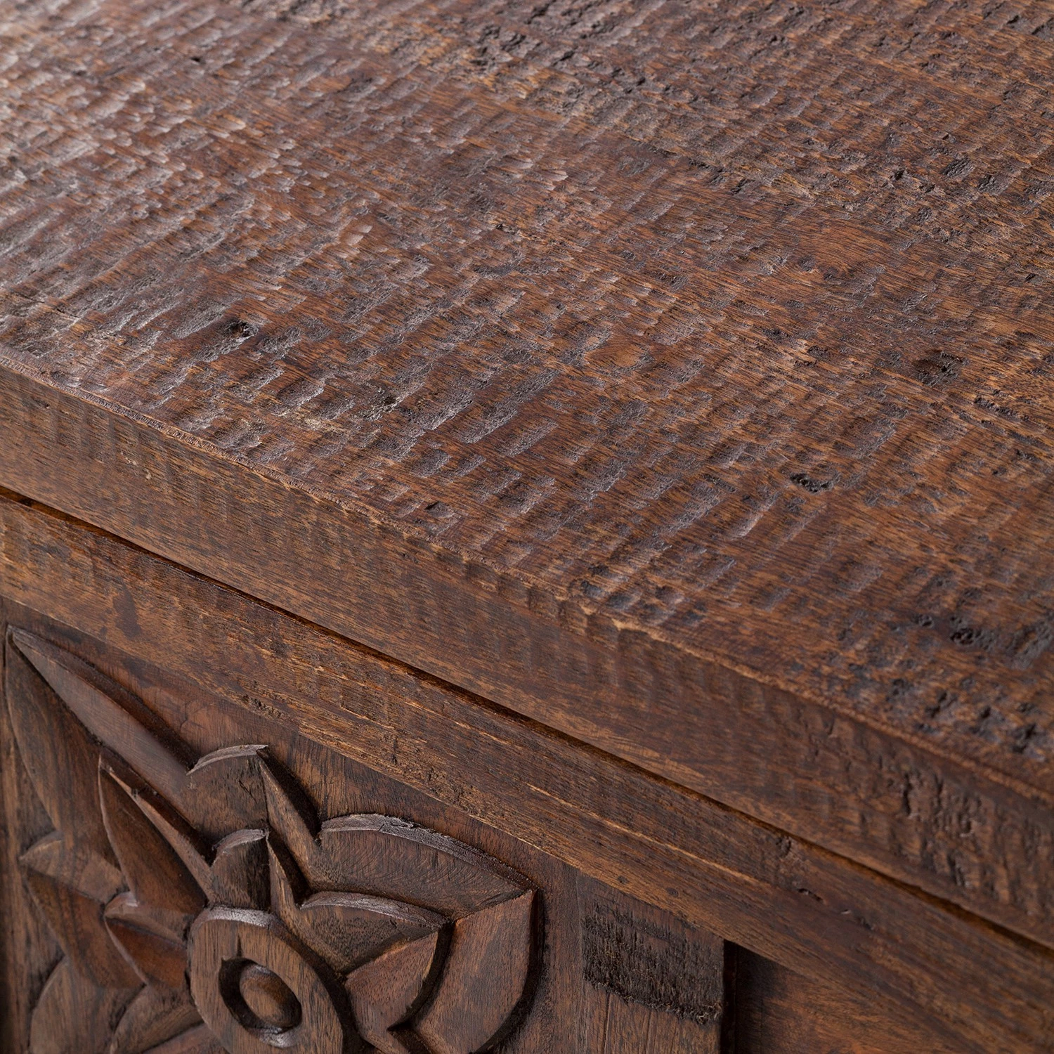 Wolf-Möbel Buffet Carving - Acacia massif / Métal - Acacia / Noir 11 Wolf-Möbel Buffet Carving - Acacia massif / Métal - Acacia / Noir – Image 11