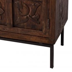 Wolf-Möbel Buffet Carving - Acacia massif / Métal - Acacia / Noir 33 Wolf-Möbel Buffet Carving - Acacia massif / Métal - Acacia / Noir -Commodes Soldes 1000202474 201008 14583000010 DETAILS P000000001000202474