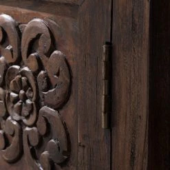 Wolf-Möbel Buffet Carving - Acacia massif / Métal - Acacia / Noir 41 Wolf-Möbel Buffet Carving - Acacia massif / Métal - Acacia / Noir -Commodes Soldes 1000202474 210127 06221200034 DETAILS P000000001000202474