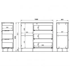 Germania Commode California I - Cachemire 17 Germania Commode California I - Cachemire -Commodes Soldes 1000206708 200305 17323500226 SKETCH DETAILS P000000001000206708 sketch
