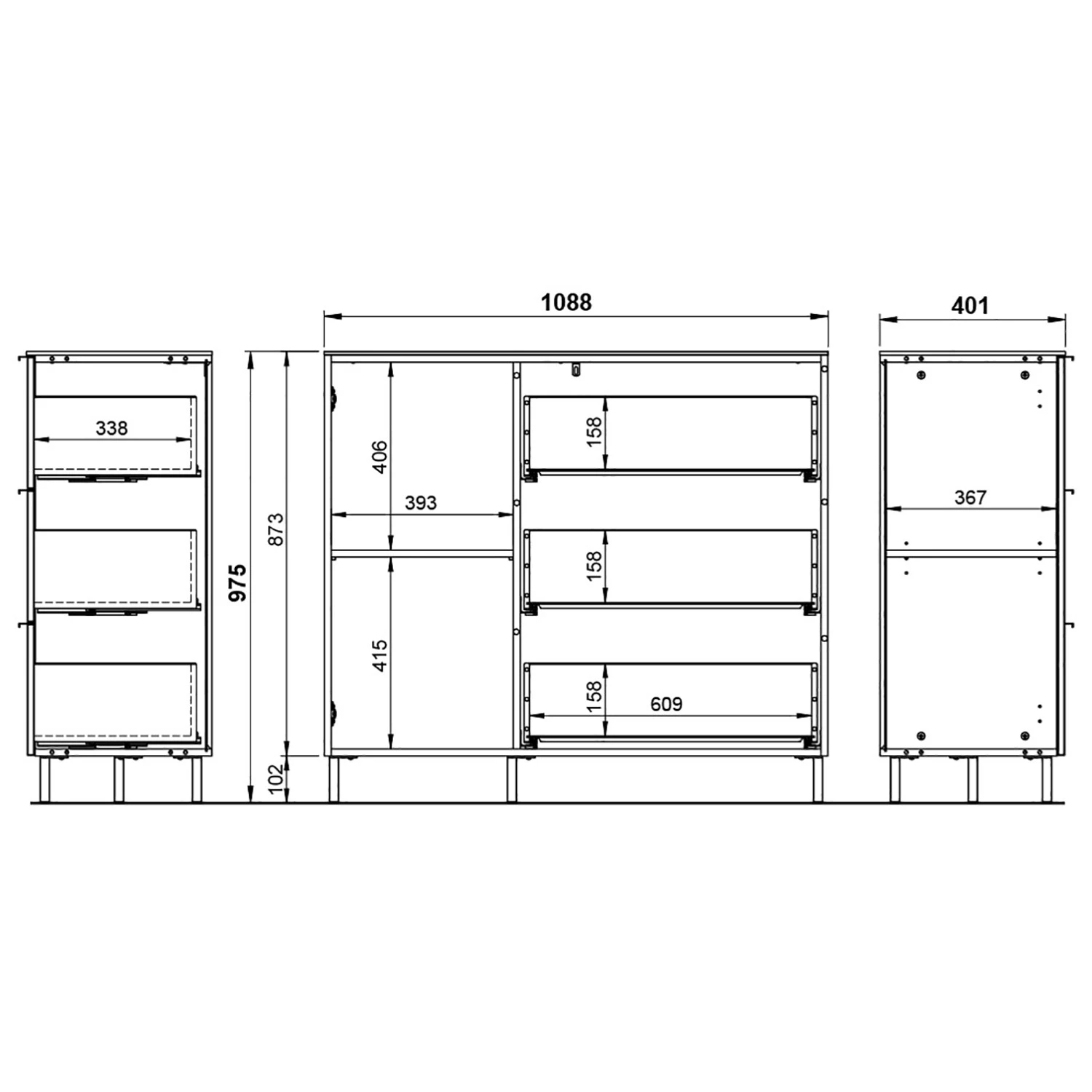 Germania Commode California I - Cachemire 9 Germania Commode California I - Cachemire – Image 9