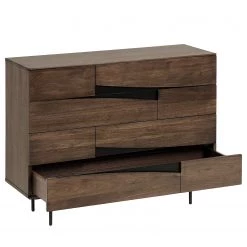 Red Living Commode Kluuvi I - Placage en bois véritable - Noyer / Noir -Commodes Soldes 1000210871 200429 17355700031 DETAILS P000000001000210871
