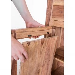 Naturoo Commode Nyack III - Manguier massif / Vannerie - Manguier / Doré -Commodes Soldes 1000211441 210217 11362700001 DETAILS P000000001000211441