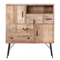 Red Living Commode Latta - Manguier massif / Métal - Manguier / Noir -Commodes Soldes 1000211450 200504 13494300184 DETAILS P000000001000211450