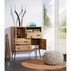 Red Living Commode Latta - Manguier massif / Métal - Manguier / Noir -Commodes Soldes 1000211450 220316 022 MOOD DETAILS P000000001000211450 mood