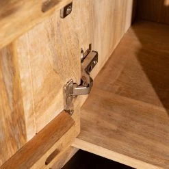 Red Living Commode Latta - Manguier massif / Métal - Manguier / Noir -Commodes Soldes 1000211450 220316 033 DETAILS P000000001000211450