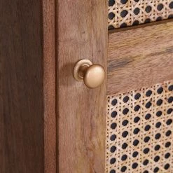 Naturoo Commode Nyack I - Manguier massif / Vannerie - Manguier / Doré -Commodes Soldes 1000211468 200504 13495000237 DETAILS P000000001000211468