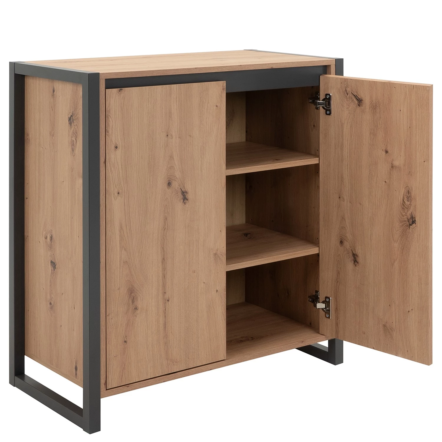 Red Living Buffet Denville I - Imitation chêne artisan / Anthracite 8 Red Living Buffet Denville I - Imitation chêne artisan / Anthracite – Image 8