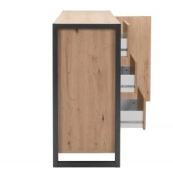 Red Living Buffet Denville II - Imitation chêne artisan / Anthracite 19 Red Living Buffet Denville II - Imitation chêne artisan / Anthracite -Commodes Soldes 1000214501 200608 14165500100 DETAILS P000000001000214501