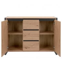 Red Living Buffet Denville II - Imitation chêne artisan / Anthracite 23 Red Living Buffet Denville II - Imitation chêne artisan / Anthracite -Commodes Soldes 1000214501 200608 14170000104 DETAILS P000000001000214501