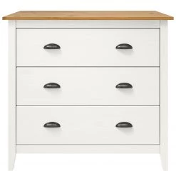 Maison Belfort Commode Rivery III - Pin massif - Blanc -Commodes Soldes 1000218439 210128 06172200043 DETAILS P000000001000218439