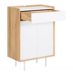 Studio Copenhagen Commode Noovi - Partiellement en chêne sauvage massif - Blanc / Chêne sauvage -Commodes Soldes 1000220567 200820 08051000007 DETAILS P000000001000220567