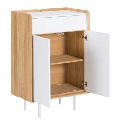 Studio Copenhagen Commode Noovi - Partiellement en chêne sauvage massif - Blanc / Chêne sauvage -Commodes Soldes 1000220567 200820 08051200008 DETAILS P000000001000220567