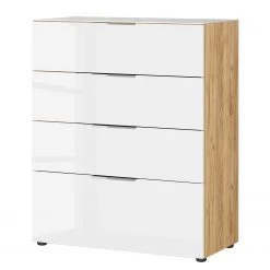 Germania Commode Oakland I - Blanc / Imitation chĂȘne de Navarre