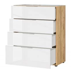 Germania Commode Oakland I - Blanc / Imitation chêne de Navarre -Commodes Soldes 1000223278 200826 06233000014 DETAILS P000000001000223278