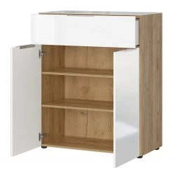 Germania Commode Oakland II - Blanc / Imitation chêne de Navarre -Commodes Soldes 1000223280 200826 06234800030 DETAILS P000000001000223280