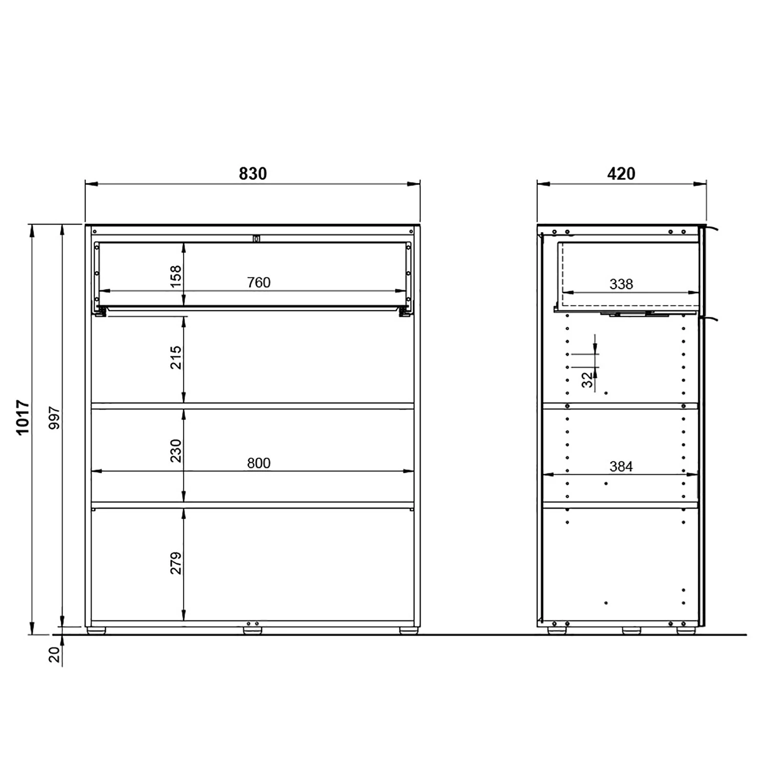 Germania Commode Oakland II - Noir 7 Germania Commode Oakland II - Noir – Image 7