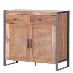 Ars manufacti Commode Levio - Rotin / Acacia massif - Acacia / Anthracite