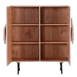 Red Living Buffet Loveland - Placage en bois véritable / Métal - Chêne clair / Chêne noir -Commodes Soldes 1000223493 200826 12360500071 DETAILS P000000001000223493