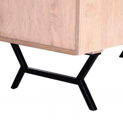 Red Living Buffet Loveland - Placage en bois véritable / Métal - Chêne clair / Chêne noir -Commodes Soldes 1000223493 200826 12360600072 DETAILS P000000001000223493