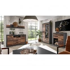 Red Living Commode Buzan IV - Imitation bois recyclé / Anthracite -Commodes Soldes 1000223918 200828 15445900086 MOOD DETAILS P000000001000223918 mood