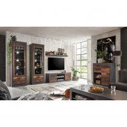 Red Living Commode Buzan IV - Imitation bois recyclé / Anthracite -Commodes Soldes 1000223918 200828 15450700087 MOOD DETAILS P000000001000223918 mood