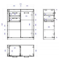 Red Living Commode Buzan IV - Imitation bois recyclé / Anthracite -Commodes Soldes 1000223918 210202 14162700005 SKETCH DETAILS P000000001000223918 sketch