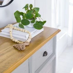 Maison Belfort Commode Lavalle II - Partiellement en pin massif - Pin / Gris clair -Commodes Soldes 1000224203 210811 12061200016 DETAILS P000000001000224203