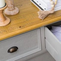 Maison Belfort Commode Lavalle II - Partiellement en pin massif - Pin / Gris clair -Commodes Soldes 1000224203 210811 12061200017 DETAILS P000000001000224203