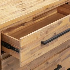 Ars manufacti Commode Urban Industry - Partiellement en acacia massif / Métal - Acacia / Noir -Commodes Soldes 1000224219 210715 13172600017 DETAILS P000000001000224219