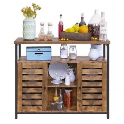 Red Living Buffet Condover VI - Marron / Noir -Commodes Soldes 1000226149 200921 14271400382 DETAILS P000000001000226149