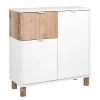 Loftscape Commode Mayac I - Blanc / Imitation bois recyclé