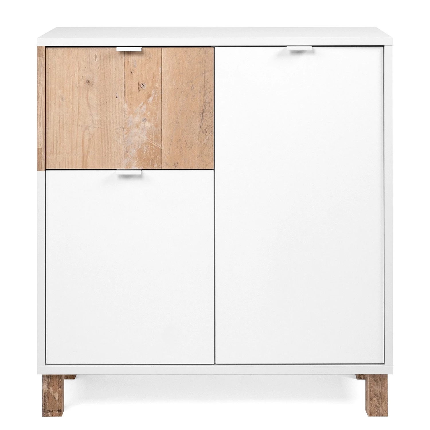 Loftscape Commode Mayac I - Blanc / Imitation bois recyclé 6 Loftscape Commode Mayac I - Blanc / Imitation bois recyclé – Image 6