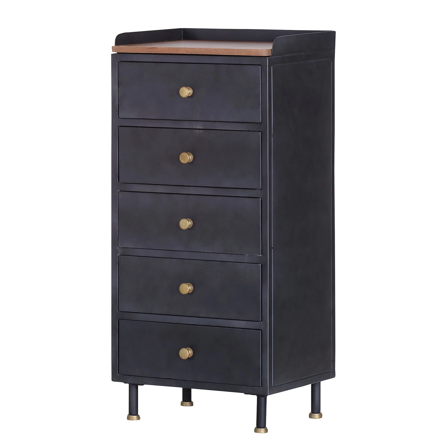 Red Living Commode Ornex - Métal / Manguier massif - Anthracite / Manguier 1 Red Living Commode Ornex - Métal / Manguier massif - Anthracite / Manguier