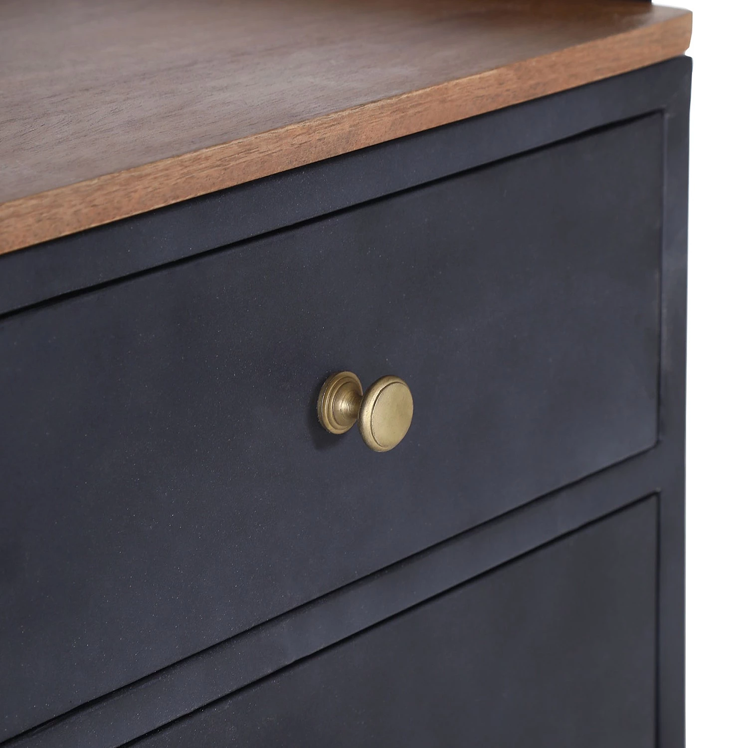 Red Living Commode Ornex - Métal / Manguier massif - Anthracite / Manguier 3 Red Living Commode Ornex - Métal / Manguier massif - Anthracite / Manguier – Image 3