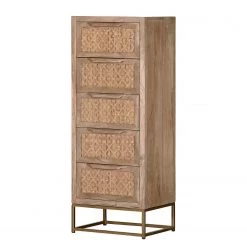 Naturoo Commode Rumilly II - Tressage en rotin / Manguier massif