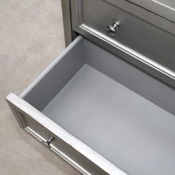 Red Living Commode Vaunac - Blanc / Argenté / Noir 17 Red Living Commode Vaunac - Blanc / Argenté / Noir -Commodes Soldes 1000242716 210121 08010000024 DETAILS P000000001000242716