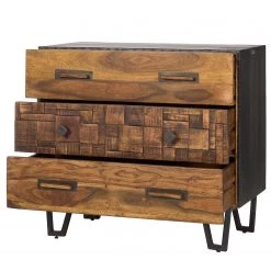 Wolf-Möbel Commode Bazac - Acacia massif - Acacia / Gris foncé -Commodes Soldes 1000243203 220311 031 DETAILS P000000001000243203