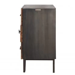Wolf-Möbel Commode Bazac - Acacia massif - Acacia / Gris foncé -Commodes Soldes 1000243203 220311 032 DETAILS P000000001000243203