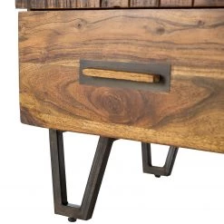 Wolf-Möbel Commode Bazac - Acacia massif - Acacia / Gris foncé -Commodes Soldes 1000243203 220311 037 DETAILS P000000001000243203