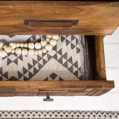 Wolf-Möbel Commode Bazac - Acacia massif - Acacia / Gris foncé -Commodes Soldes 1000243203 220311 050 DETAILS P000000001000243203